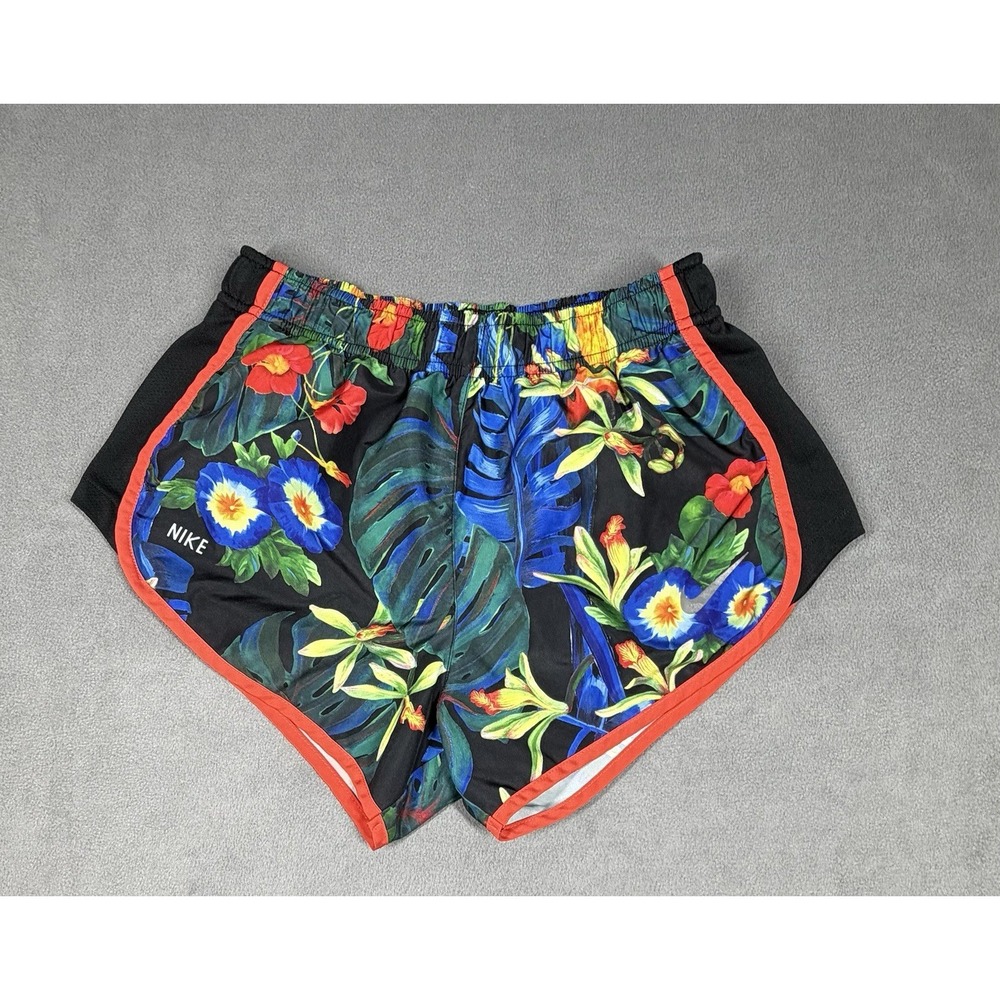 Nike Dry Tempo Running Shorts Women S Floral Palm Tropical Athletic Lightweight